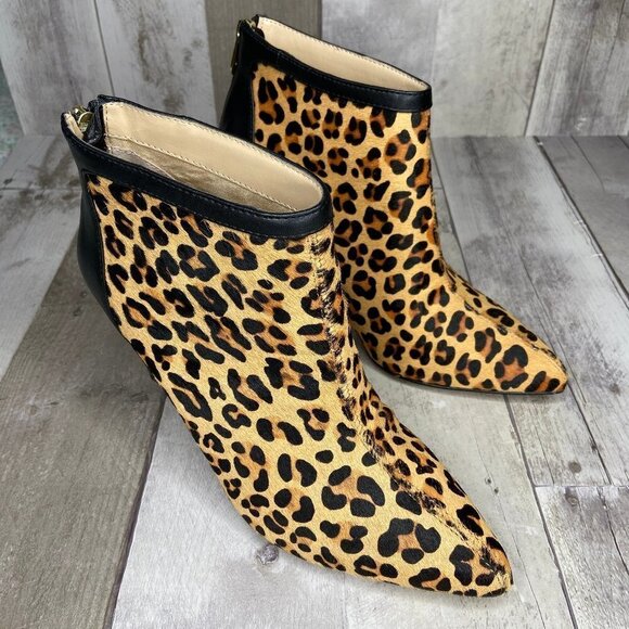NWT Adrienne Vittadini Animal Print Nyla Booties